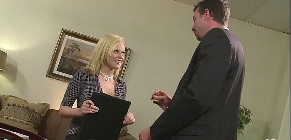  Huge Cock Boss Seduce Secretary Teen Codi to Fuck in Office